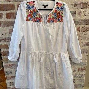 NWT J. Crew embroidered dress